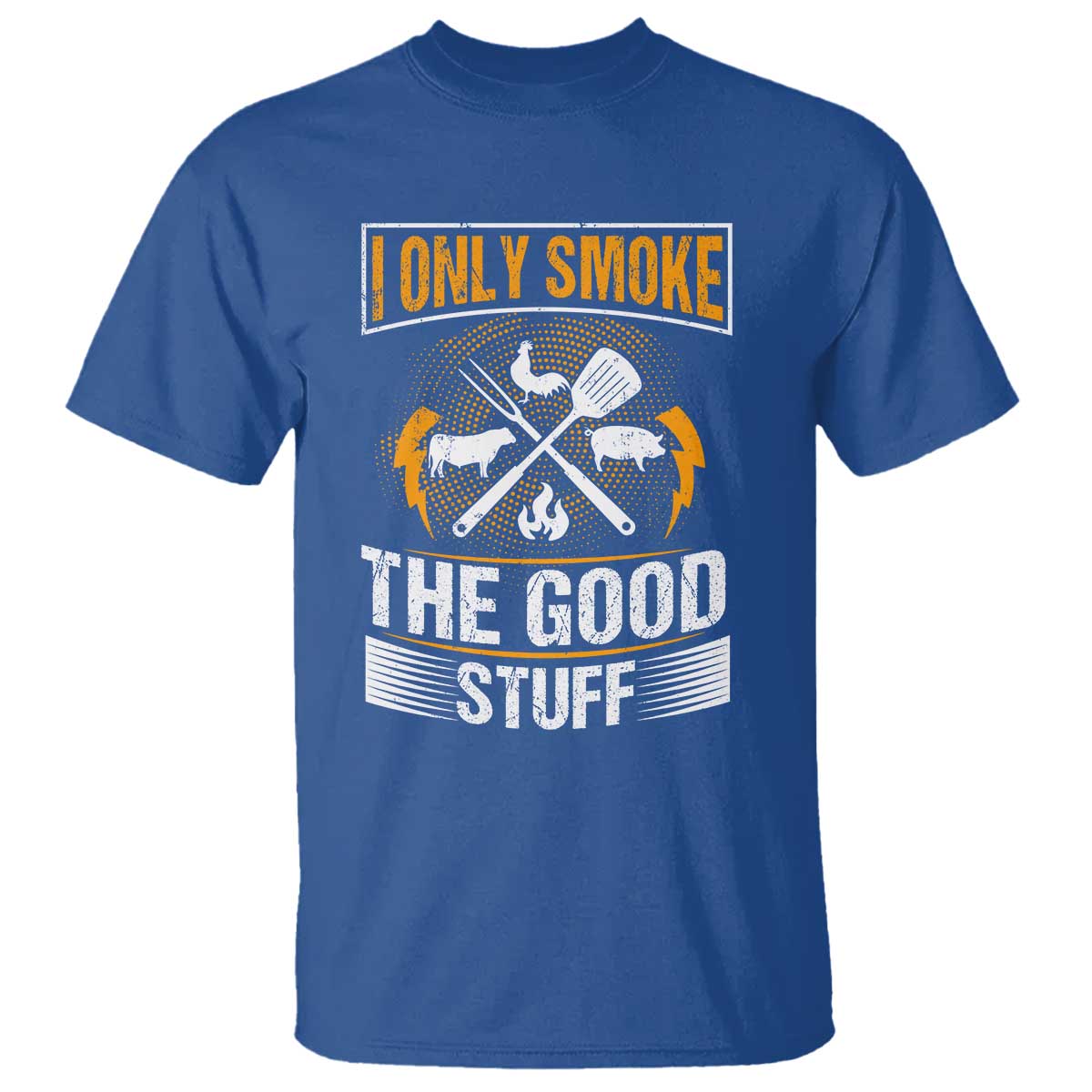 funny-bbq-grilling-pitmaster-t-shirt-i-only-smoke-the-good-stuff