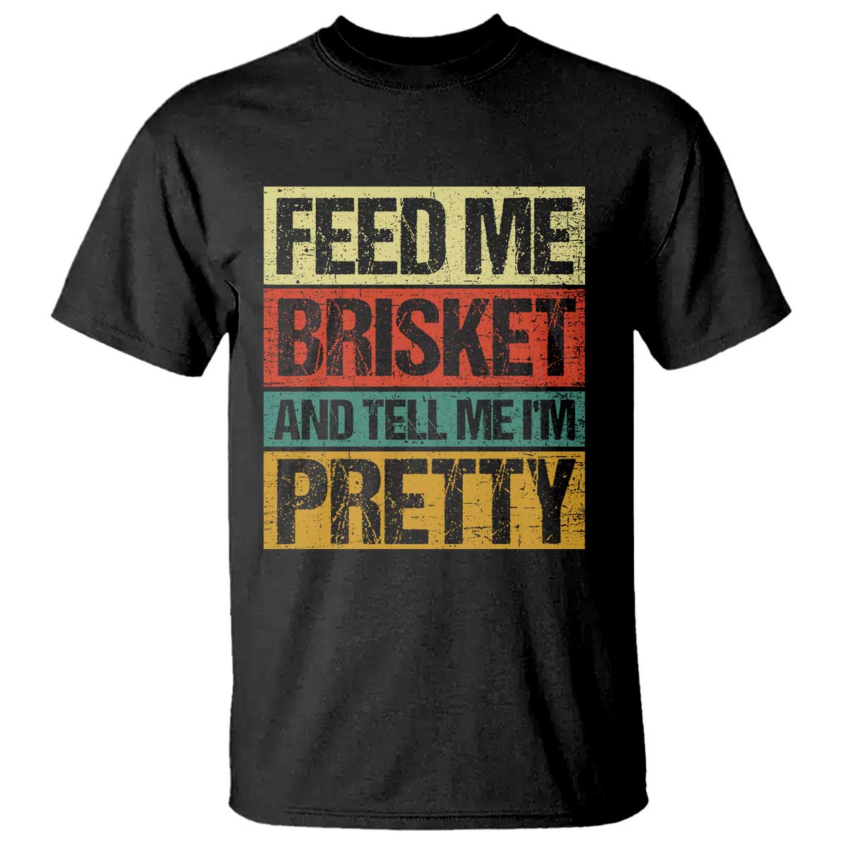 funny-pitmaster-bbq-t-shirt-feed-me-brisket-retro-smoker-grilling