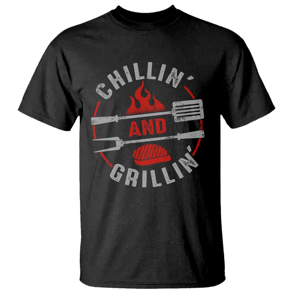 funny-bbq-lover-t-shirt-chillin-and-grillin-smoker-grilling-pitmaster