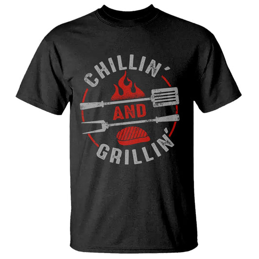 funny-bbq-lover-t-shirt-chillin-and-grillin-smoker-grilling-pitmaster