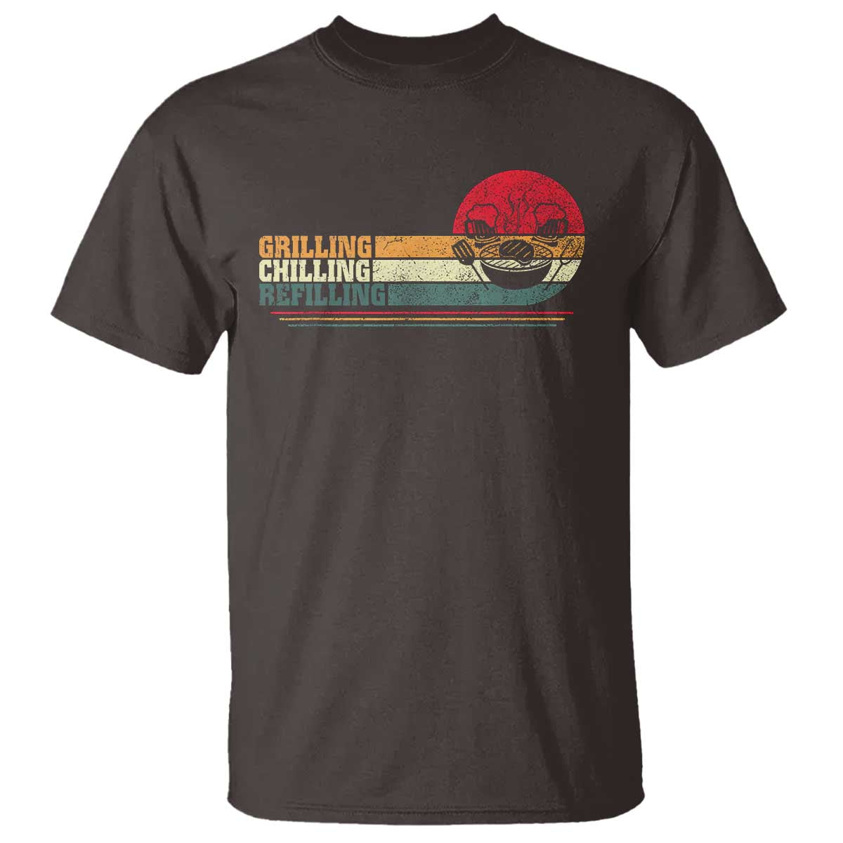 funny-bbq-lover-t-shirt-grilling-chillin-refillin-beer-drinking-smoker-grilling-pitmaster