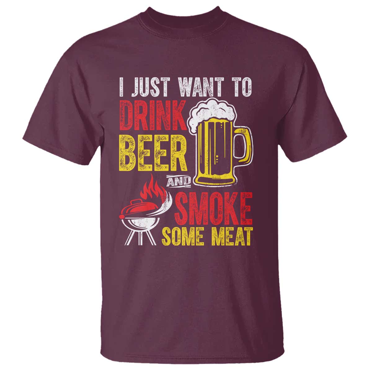 funny-bbq-beer-lover-t-shirt-just-want-to-drink-beer-and-smoke-some-meat