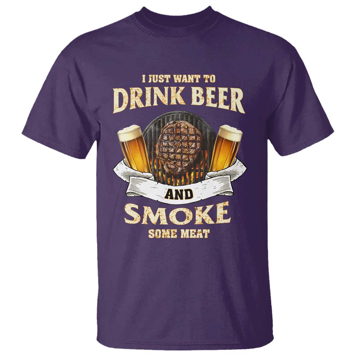 funny-bbq-beer-lover-t-shirt-just-want-to-drink-beer-and-smoke-some-meat-beefsteak