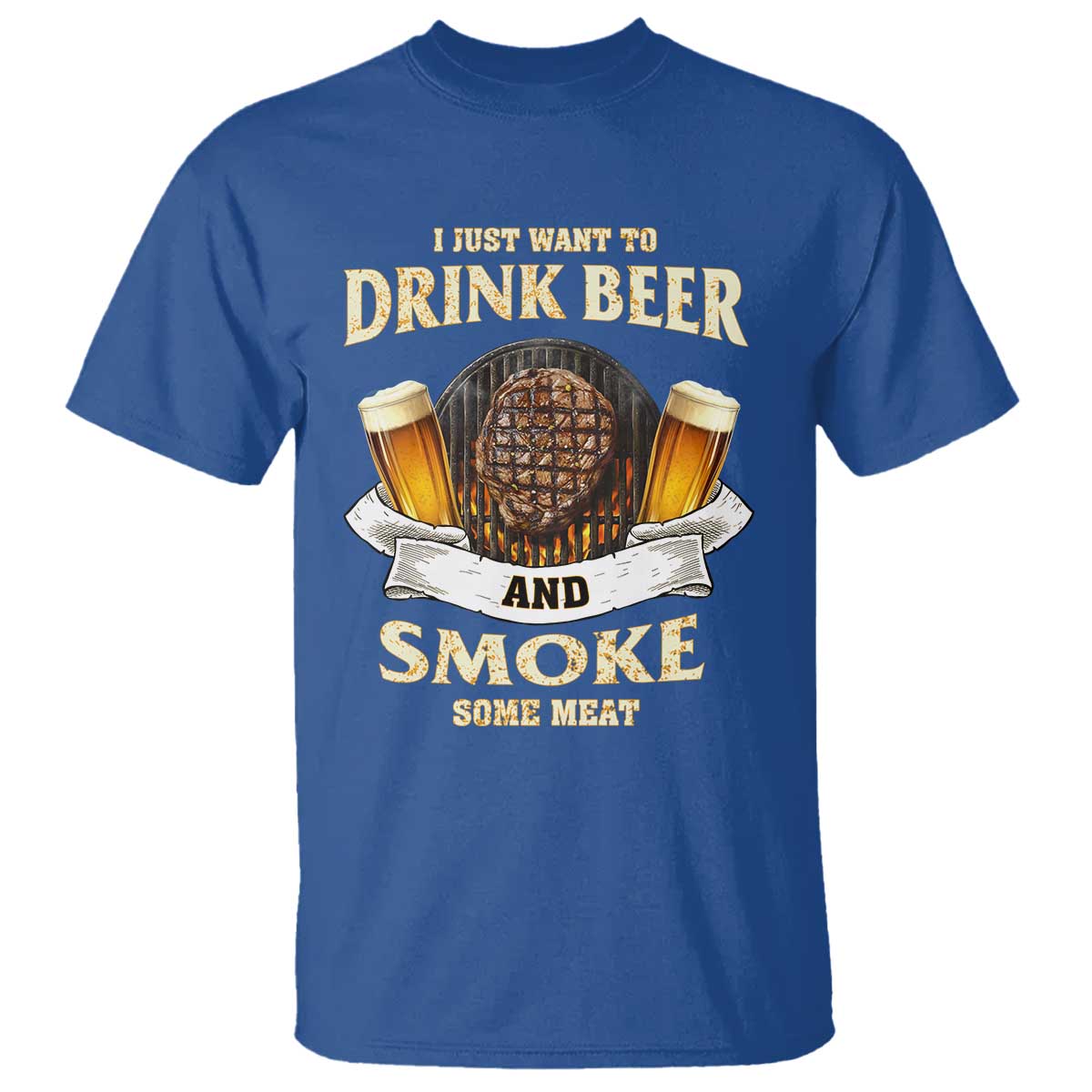 funny-bbq-beer-lover-t-shirt-just-want-to-drink-beer-and-smoke-some-meat-beefsteak