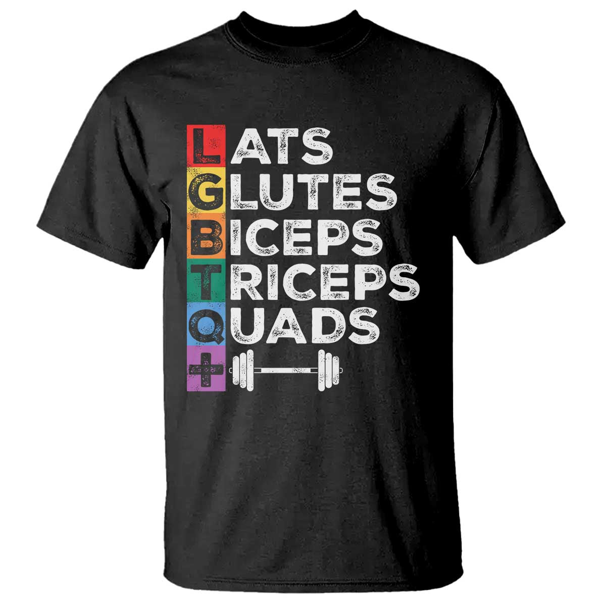 lgbtq-gymer-t-shirt-lats-glutes-biceps-triceps-quads