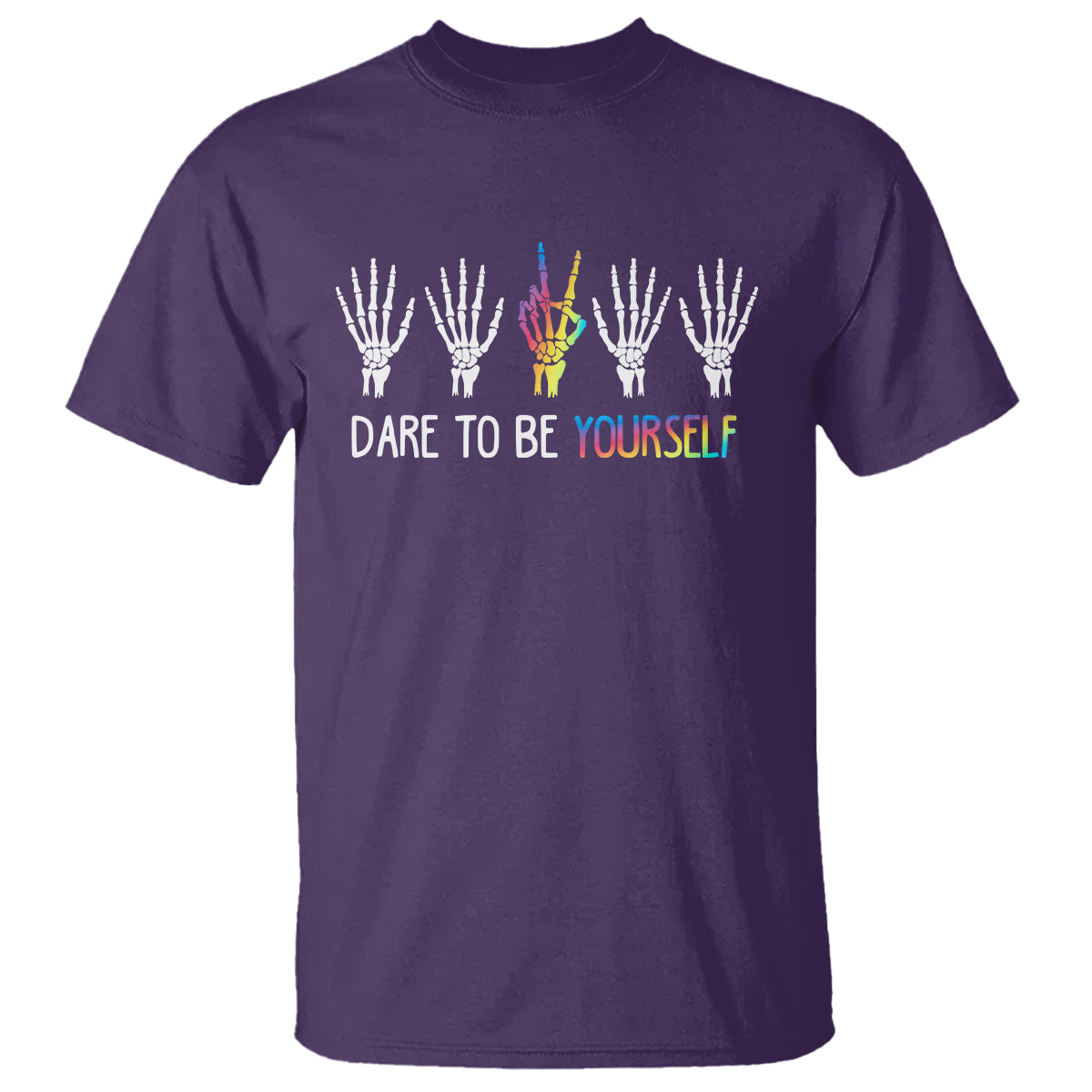 lgbt-pride-t-shirt-dare-to-be-yourself-skeleton-hand-rainbow
