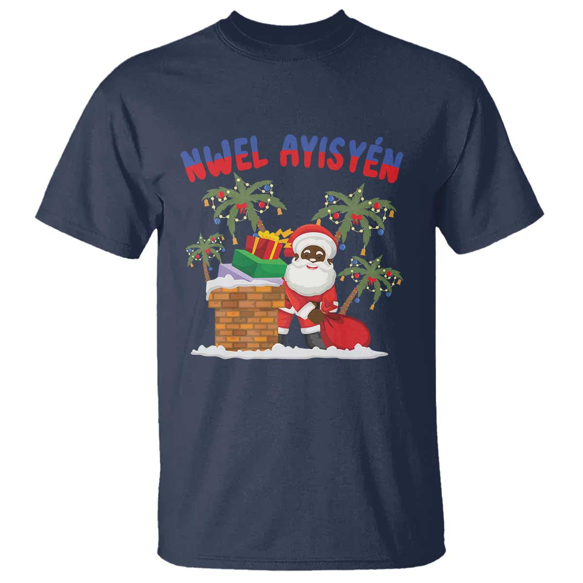 funny-haitian-christmas-t-shirt-nwel-ayisen-creole-santa-palm-tree