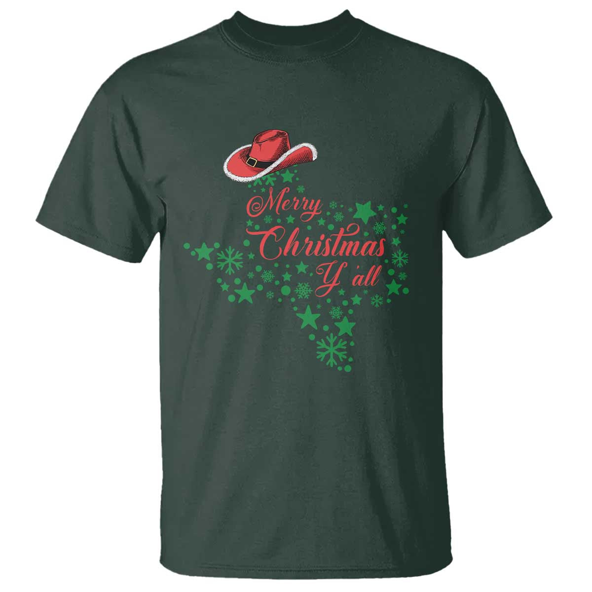 merry-christmas-yall-texas-cowboy-santa-hat-t-shirt