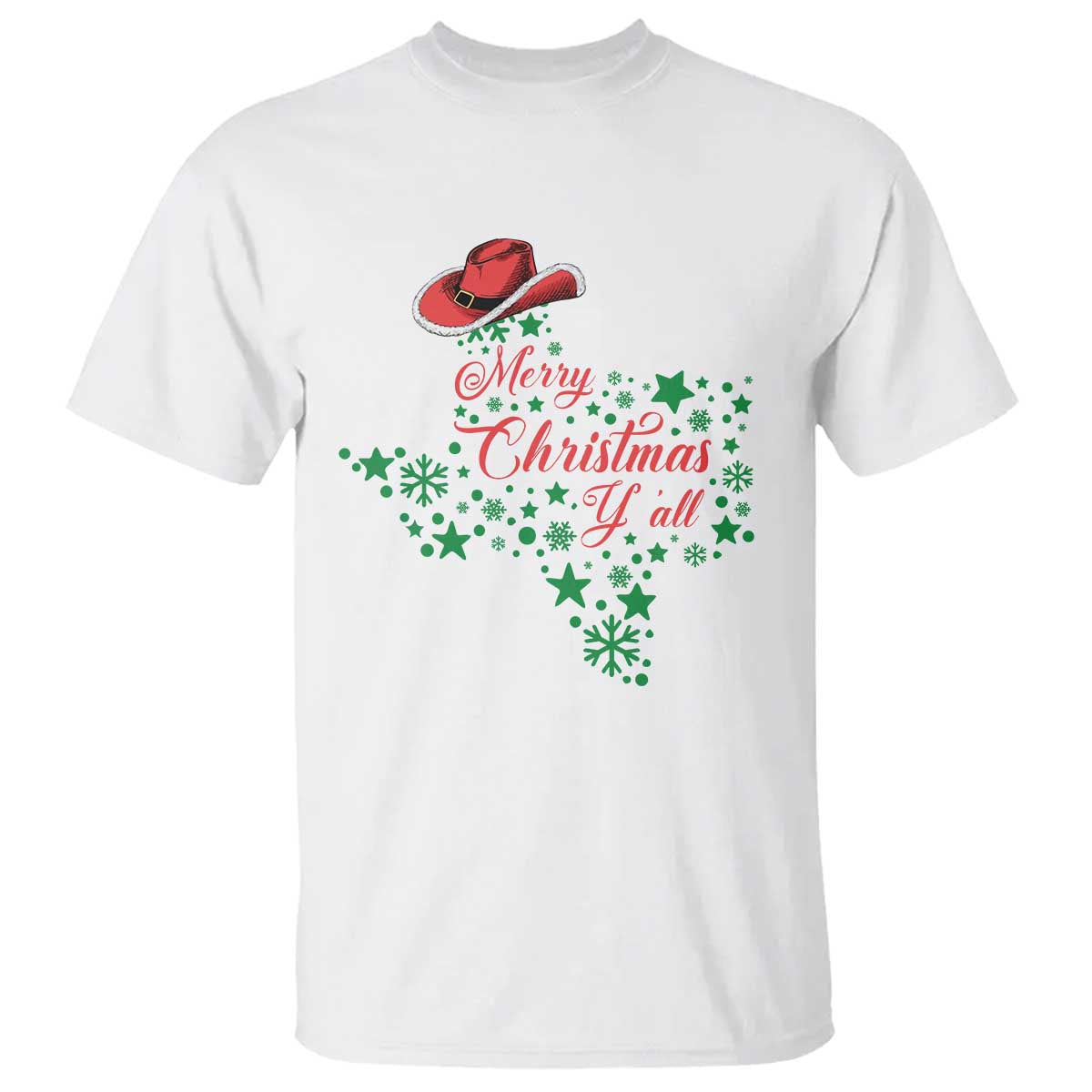 merry-christmas-yall-texas-cowboy-santa-hat-t-shirt