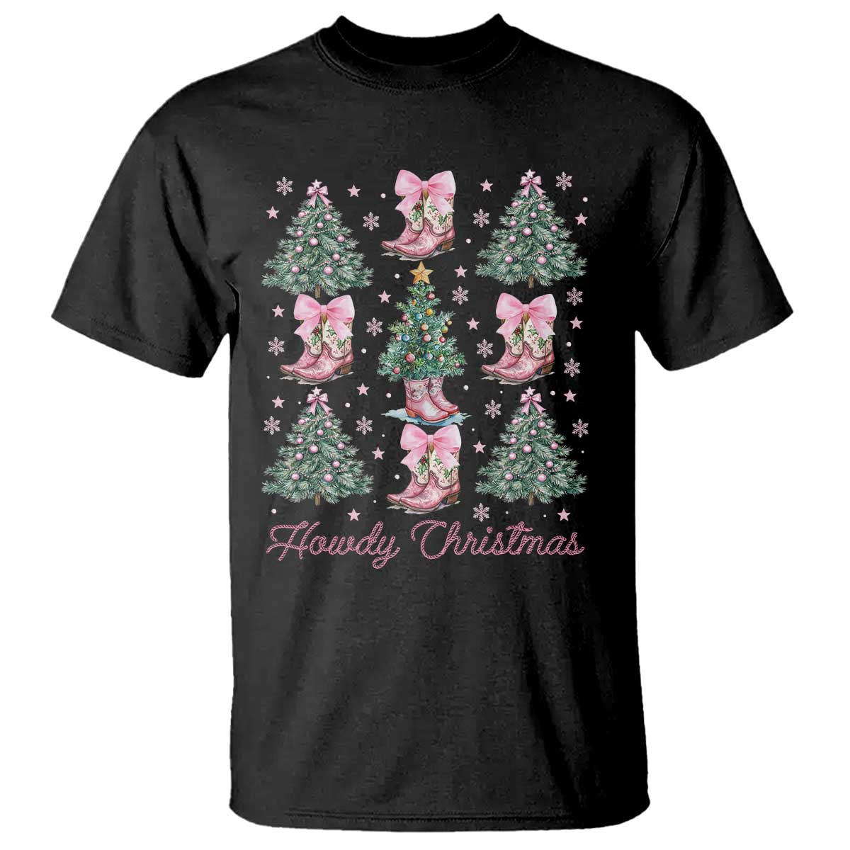 howdy-christmas-t-shirt-coquette-christmas-tree-cowgirl