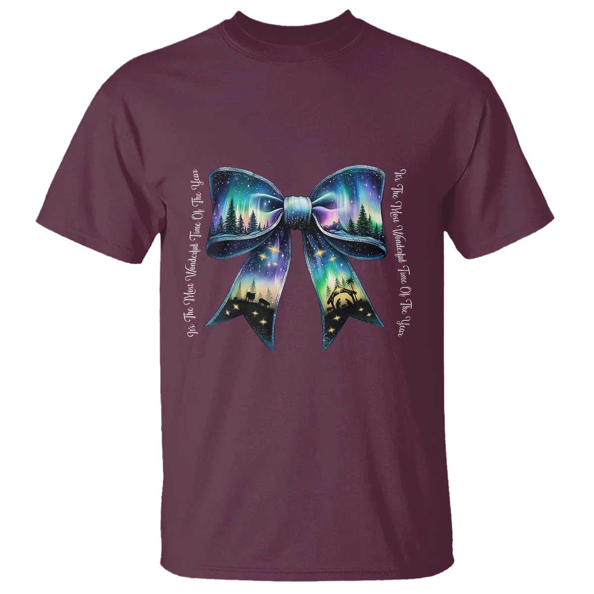 christmas-alaska-aurora-t-shirt-christian-most-wonderful-time-of-the-year-coquette-bow