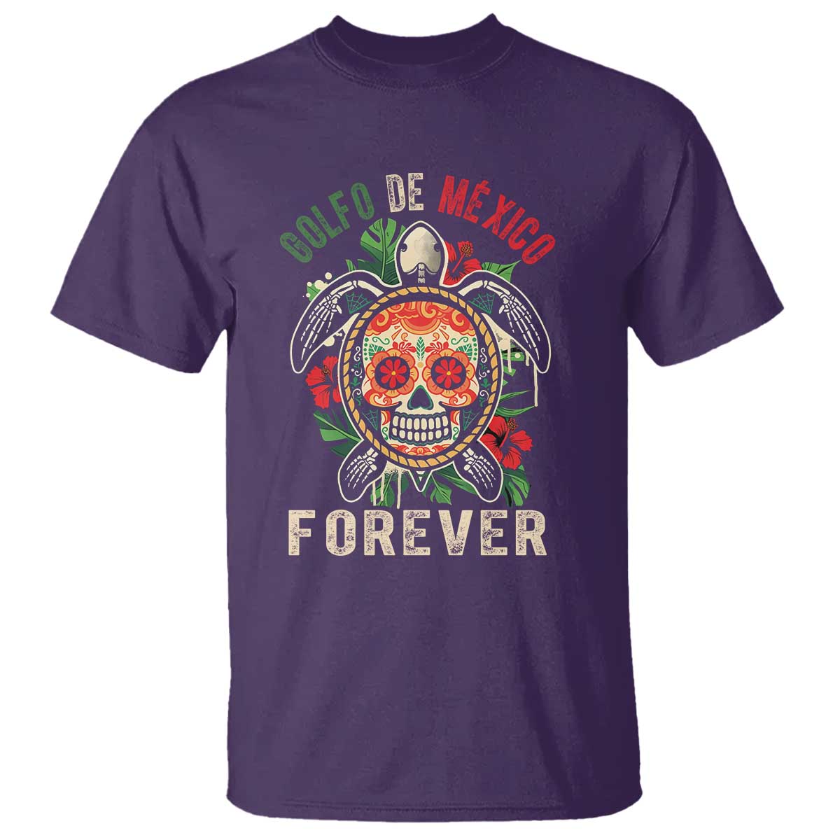 golfo-de-mexico-forever-t-shirt-sea-turtle-mexican-sugar-skull