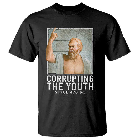 funny-greek-philosophy-socrates-t-shirt-corrupting-the-youth-philosopher