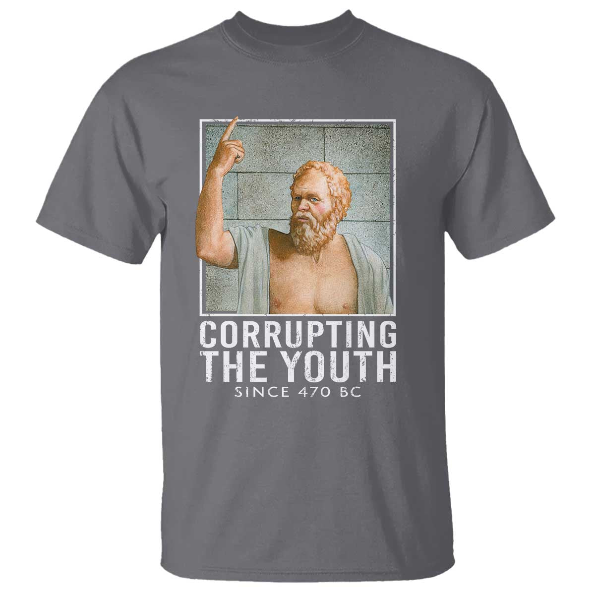 funny-greek-philosophy-socrates-t-shirt-corrupting-the-youth-philosopher