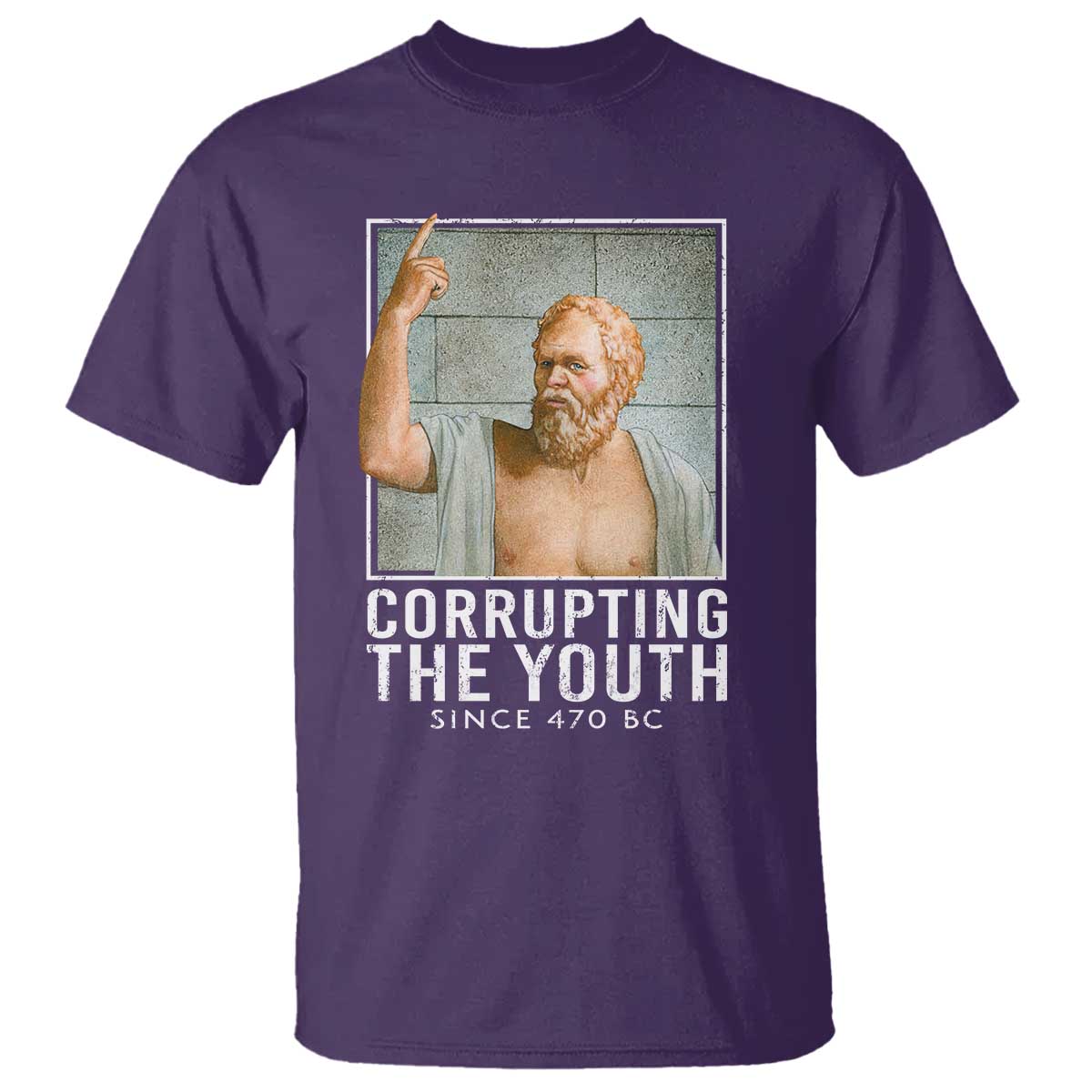 funny-greek-philosophy-socrates-t-shirt-corrupting-the-youth-philosopher