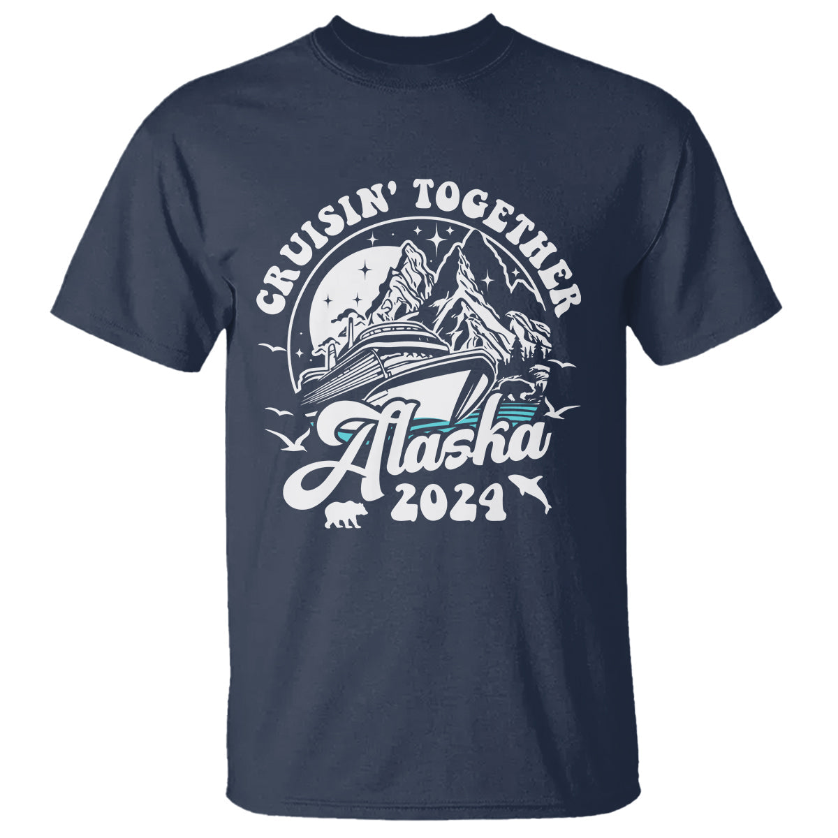 cruisin-together-alaska-2024-cruise-trip-t-shirt