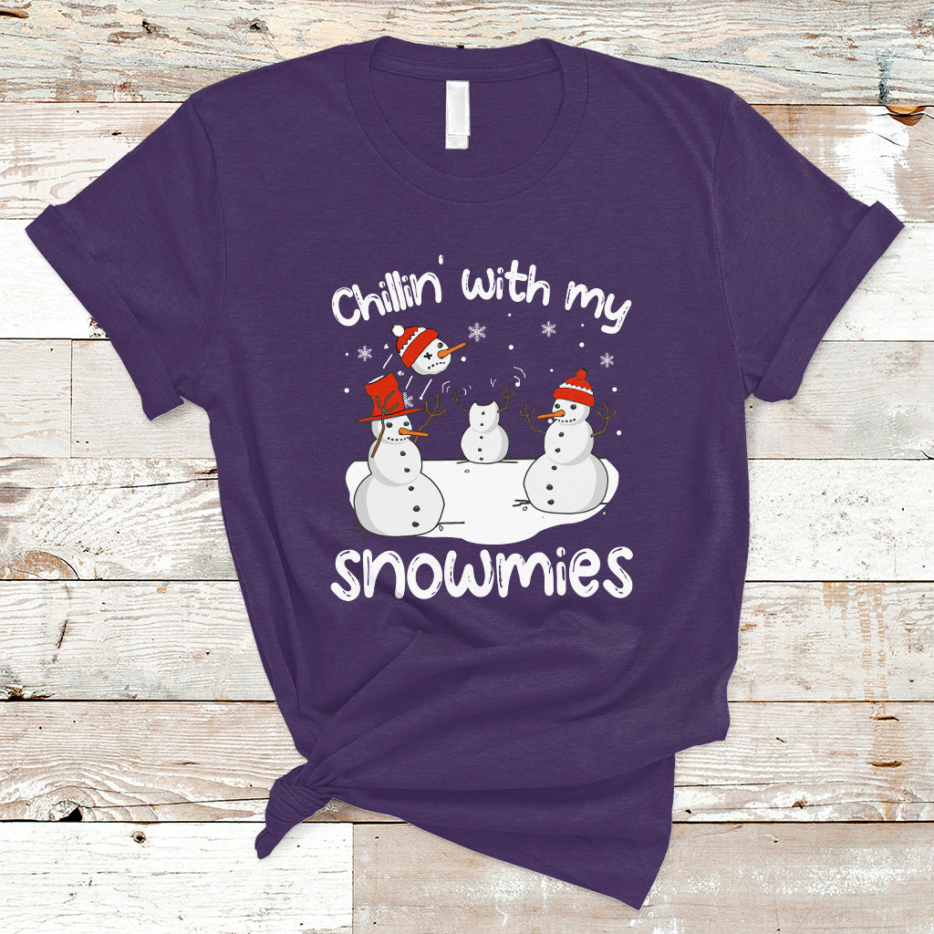 christmas-t-shirt-chillin-with-my-snowmies-funny-snowman-friendship