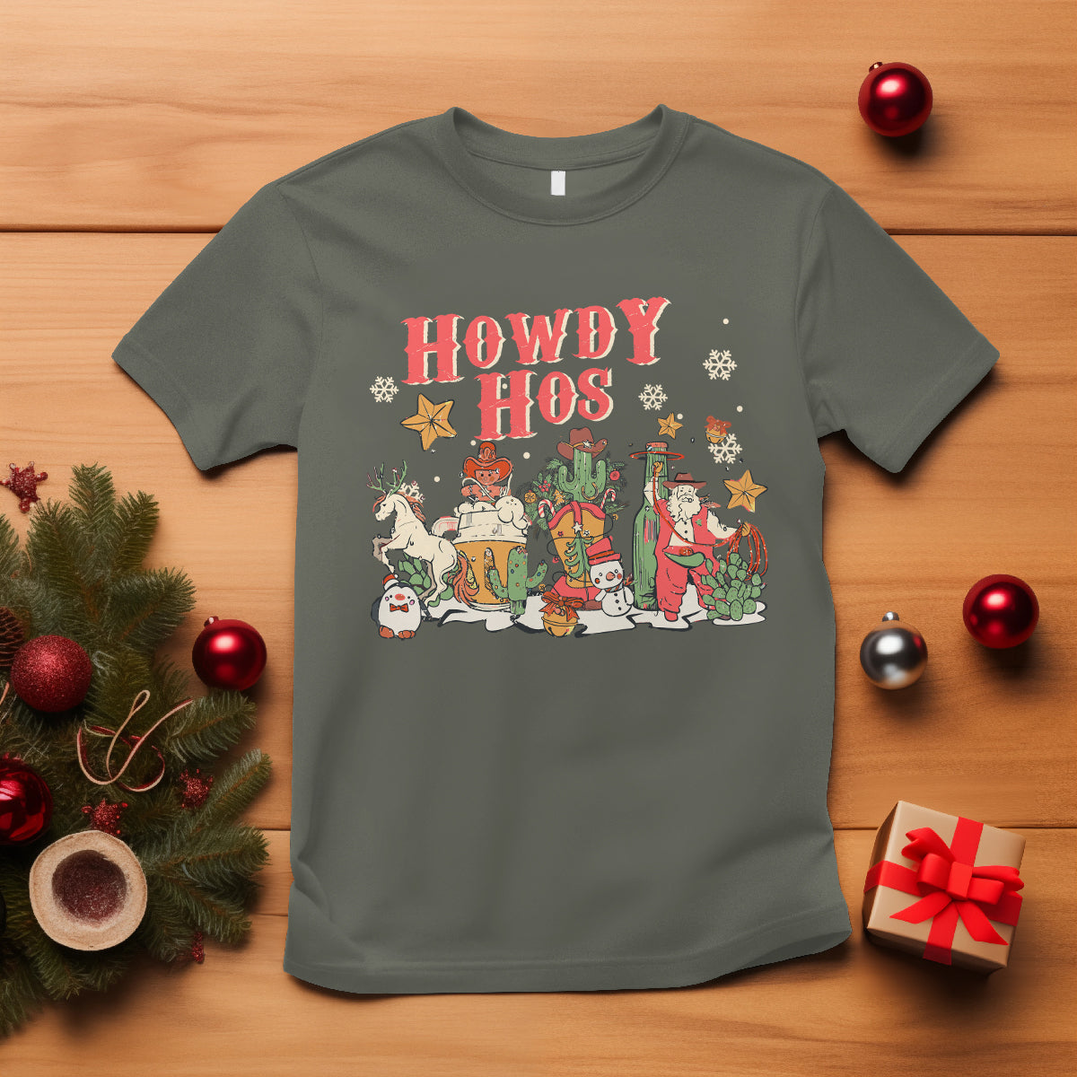 howdy-hos-cowboy-vintage-western-christmas-t-shirt