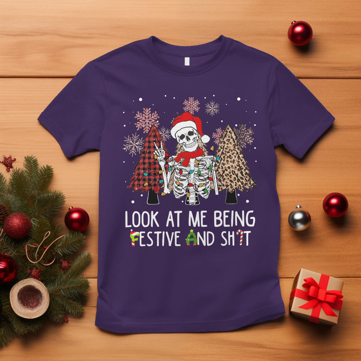 christmas-t-shirt-skeleton-look-at-me-being-festival-and-shit-leopard-xmas-tree