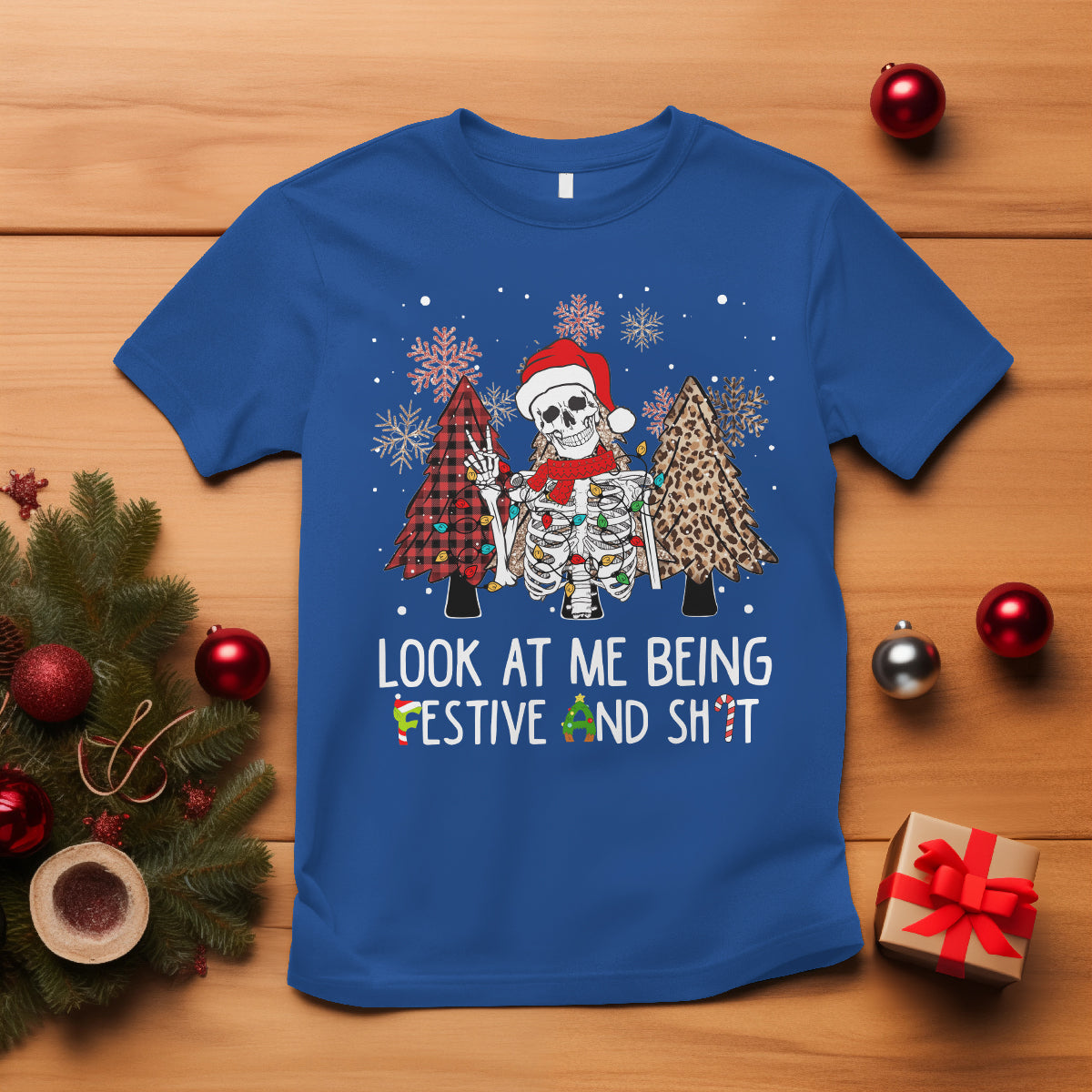 christmas-t-shirt-skeleton-look-at-me-being-festival-and-shit-leopard-xmas-tree