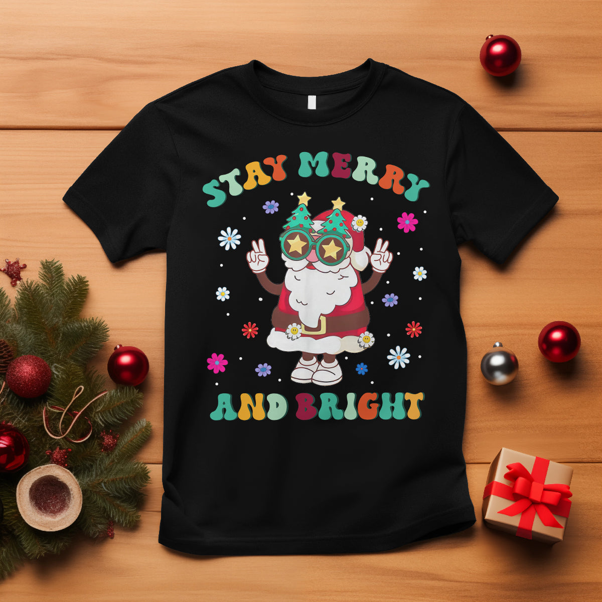 stay-marry-and-bright-groovy-christmas-hippie-santa-clause-t-shirt