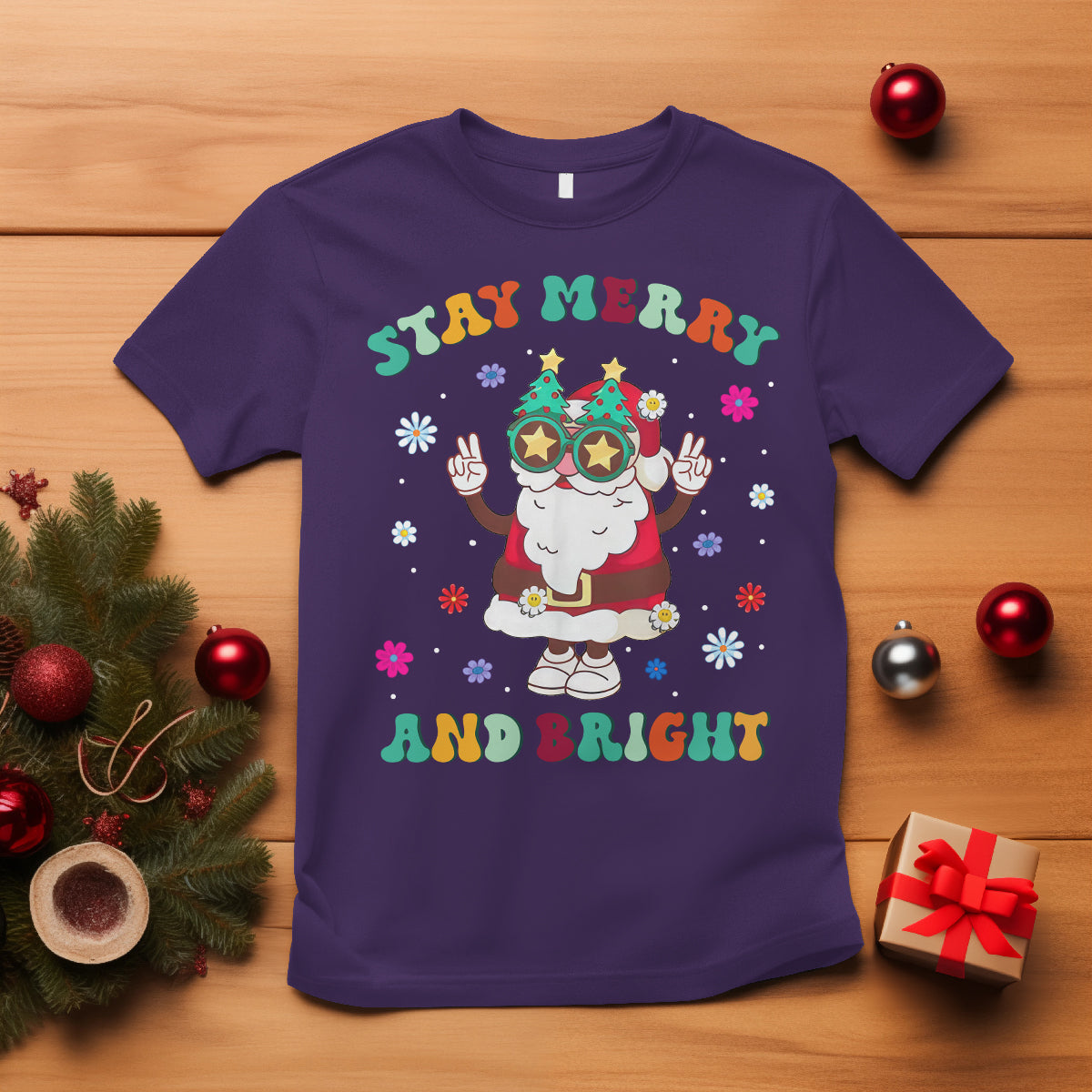stay-marry-and-bright-groovy-christmas-hippie-santa-clause-t-shirt