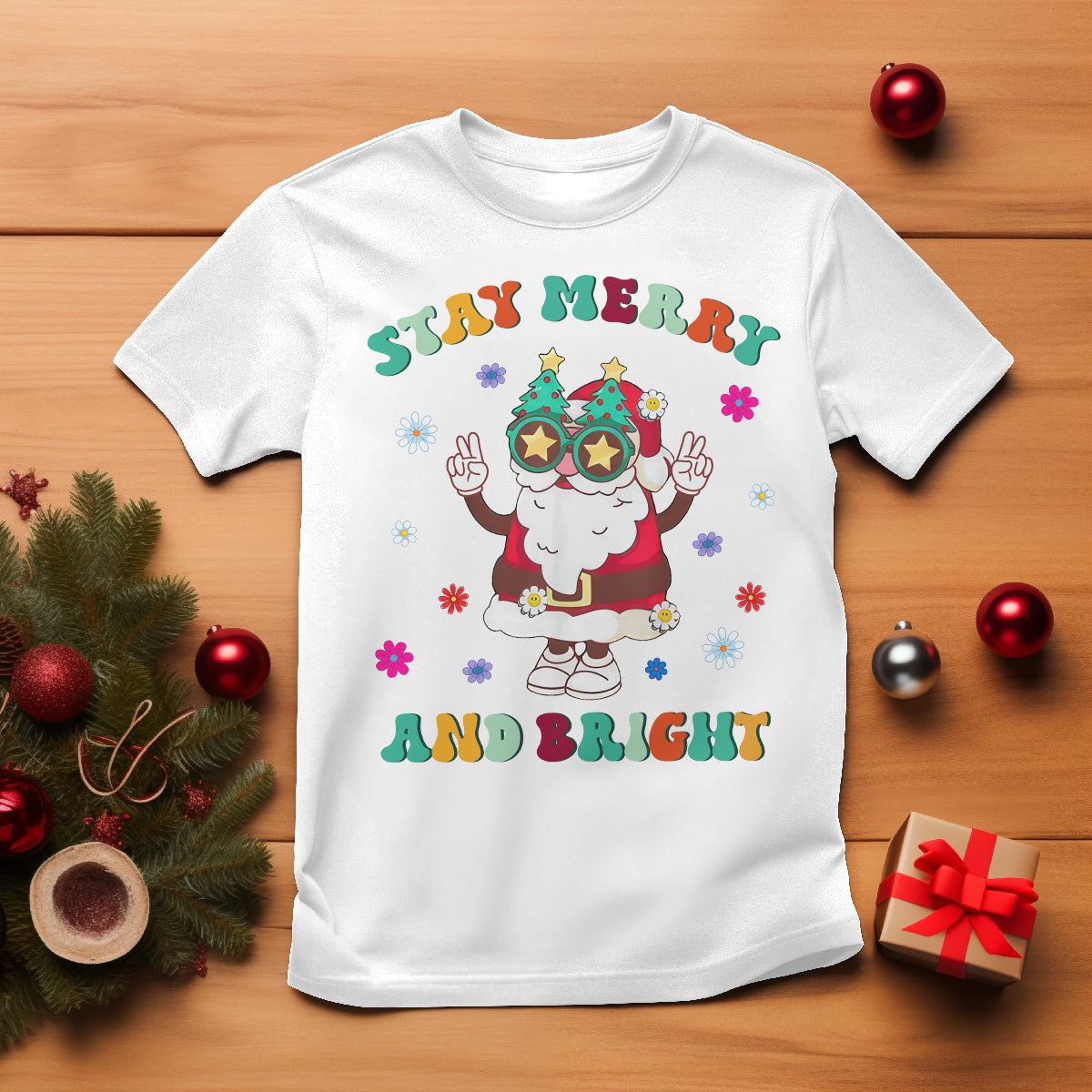 stay-marry-and-bright-groovy-christmas-hippie-santa-clause-t-shirt