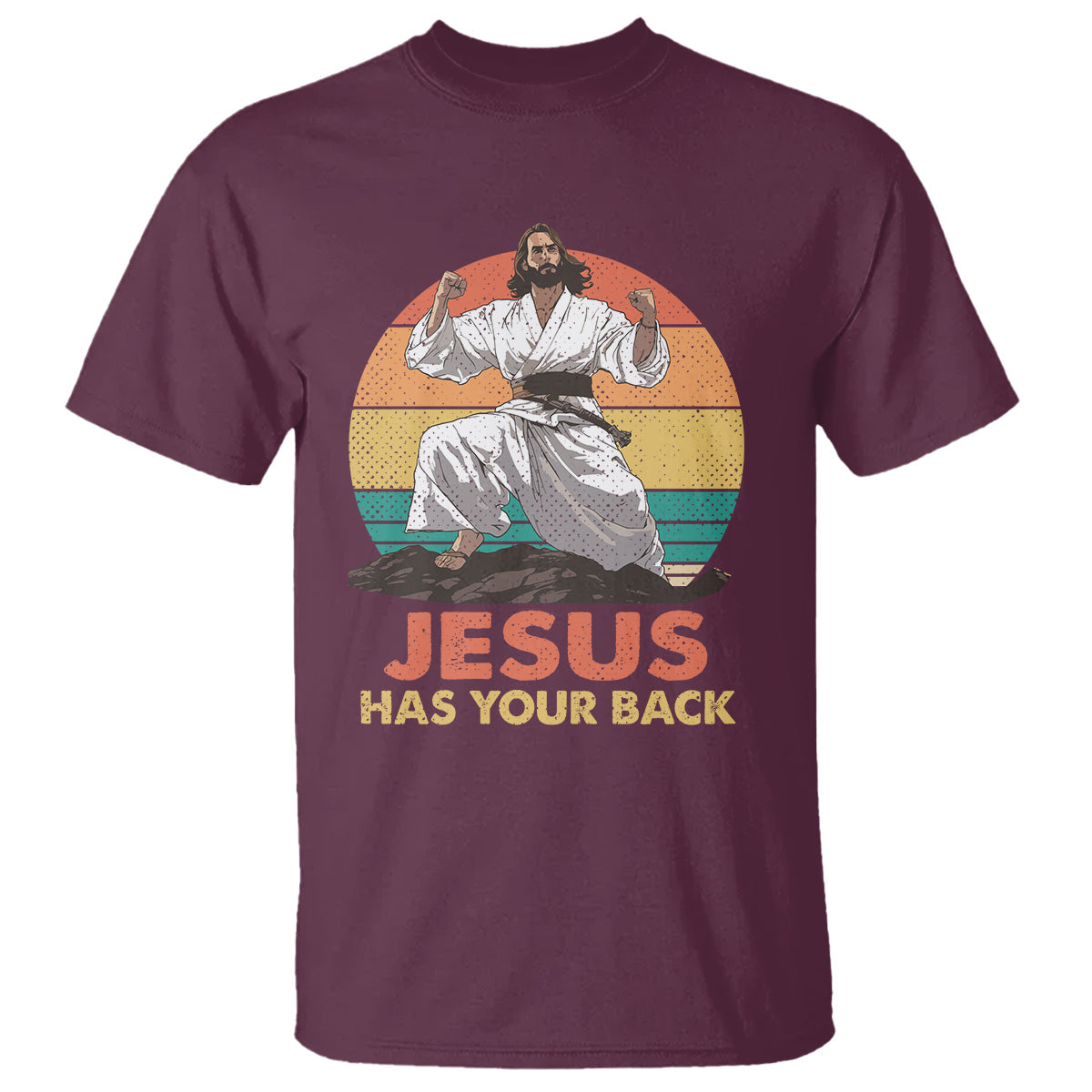 jesus-has-your-back-jitsu-retro-christian-t-shirt