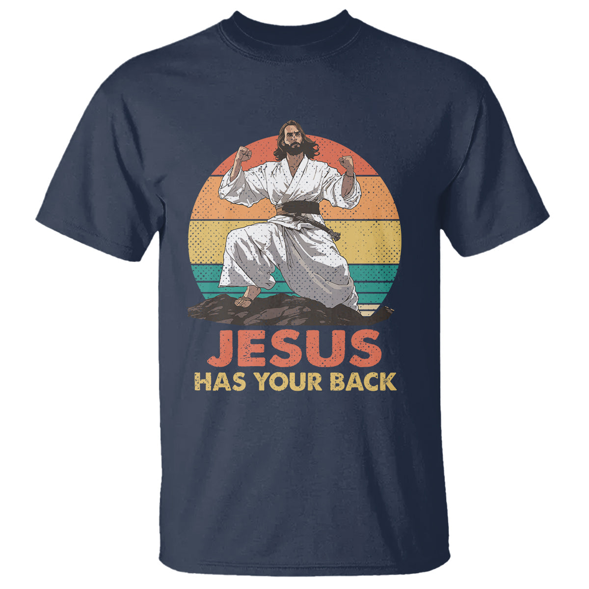 jesus-has-your-back-jitsu-retro-christian-t-shirt