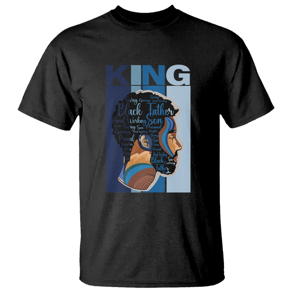black-history-king-father-melanin-african-american-dad-t-shirt