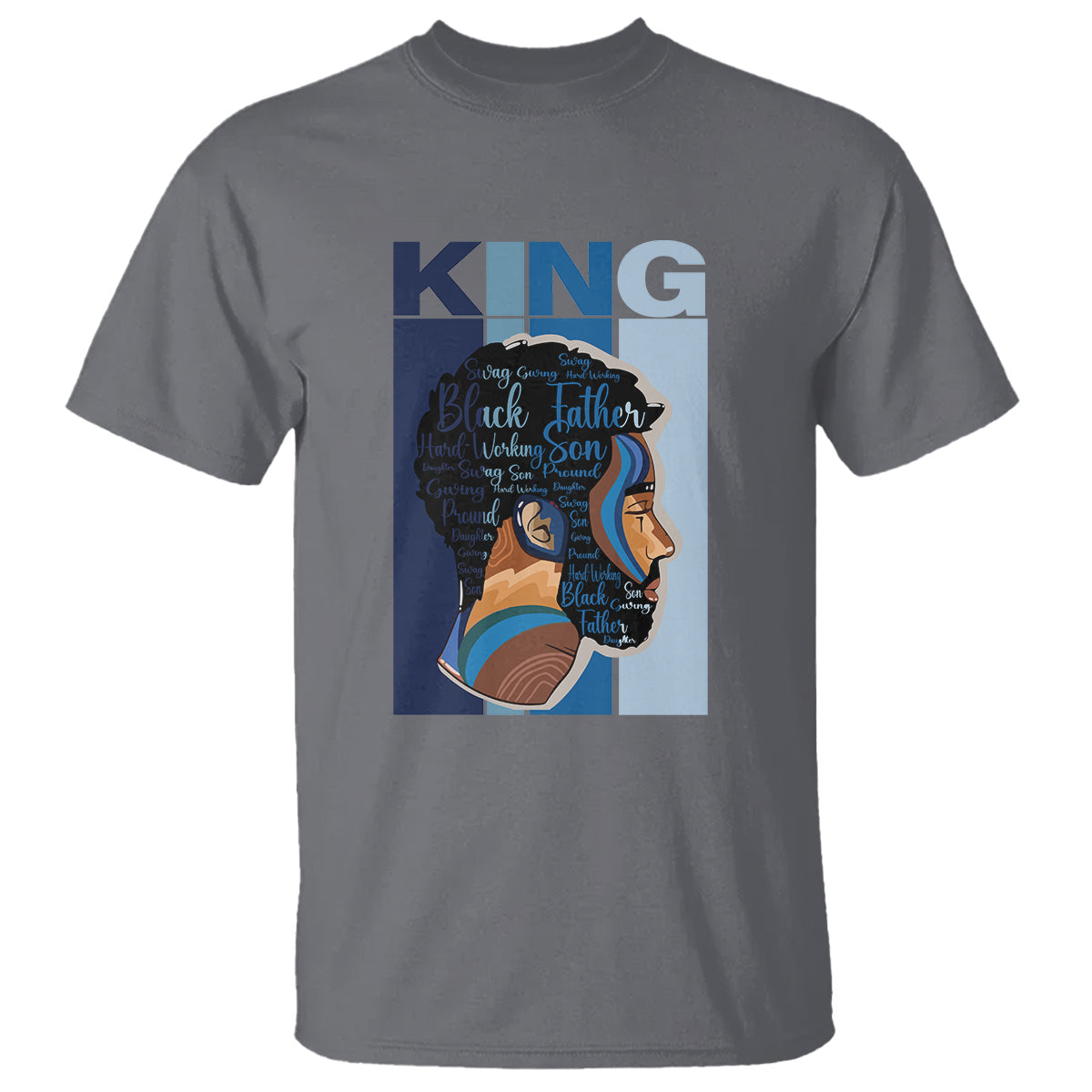 black-history-king-father-melanin-african-american-dad-t-shirt