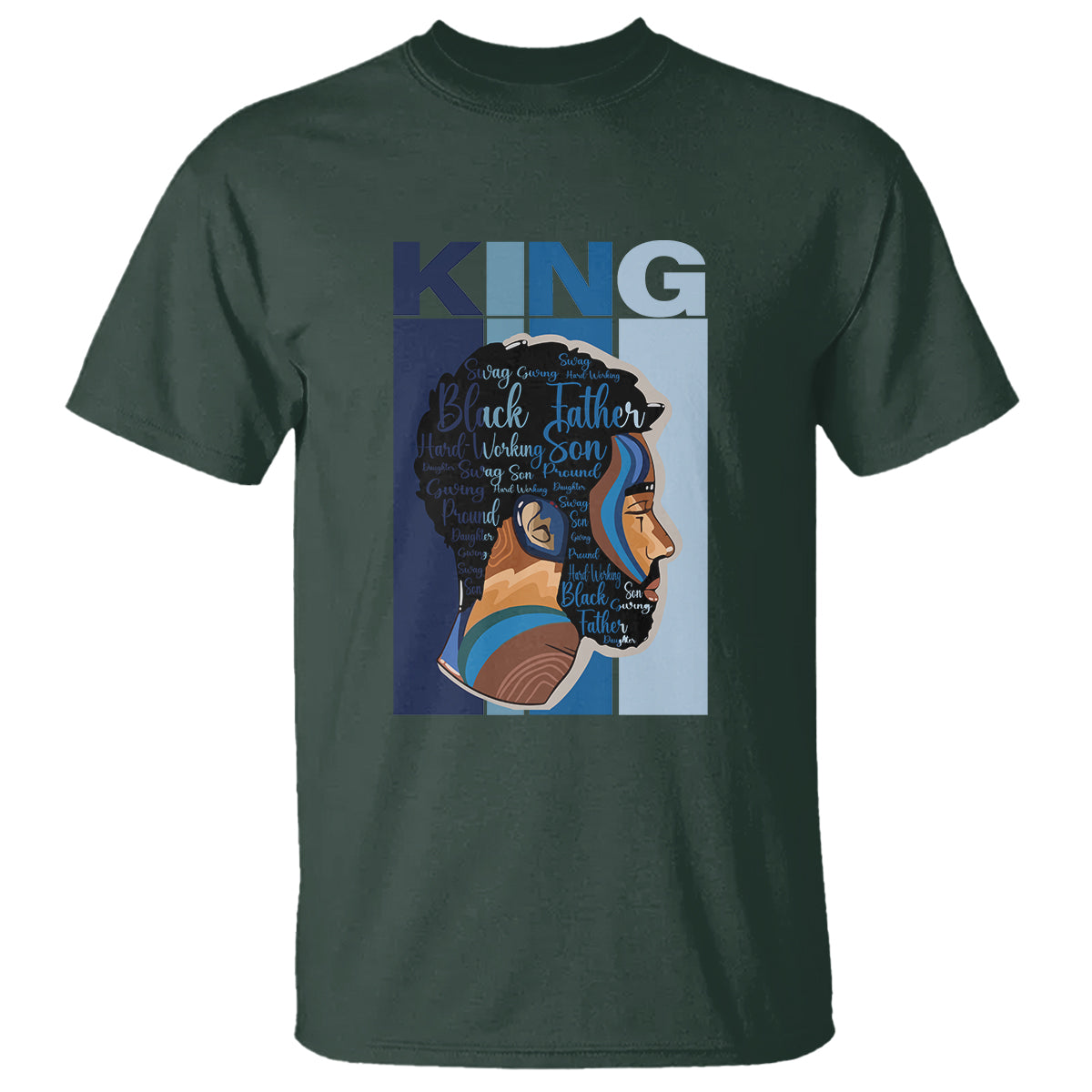 black-history-king-father-melanin-african-american-dad-t-shirt