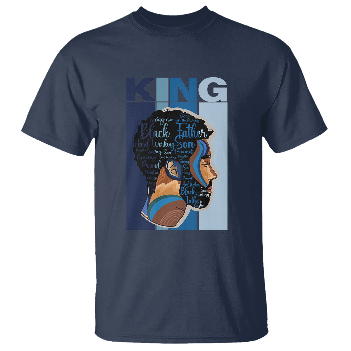 black-history-king-father-melanin-african-american-dad-t-shirt