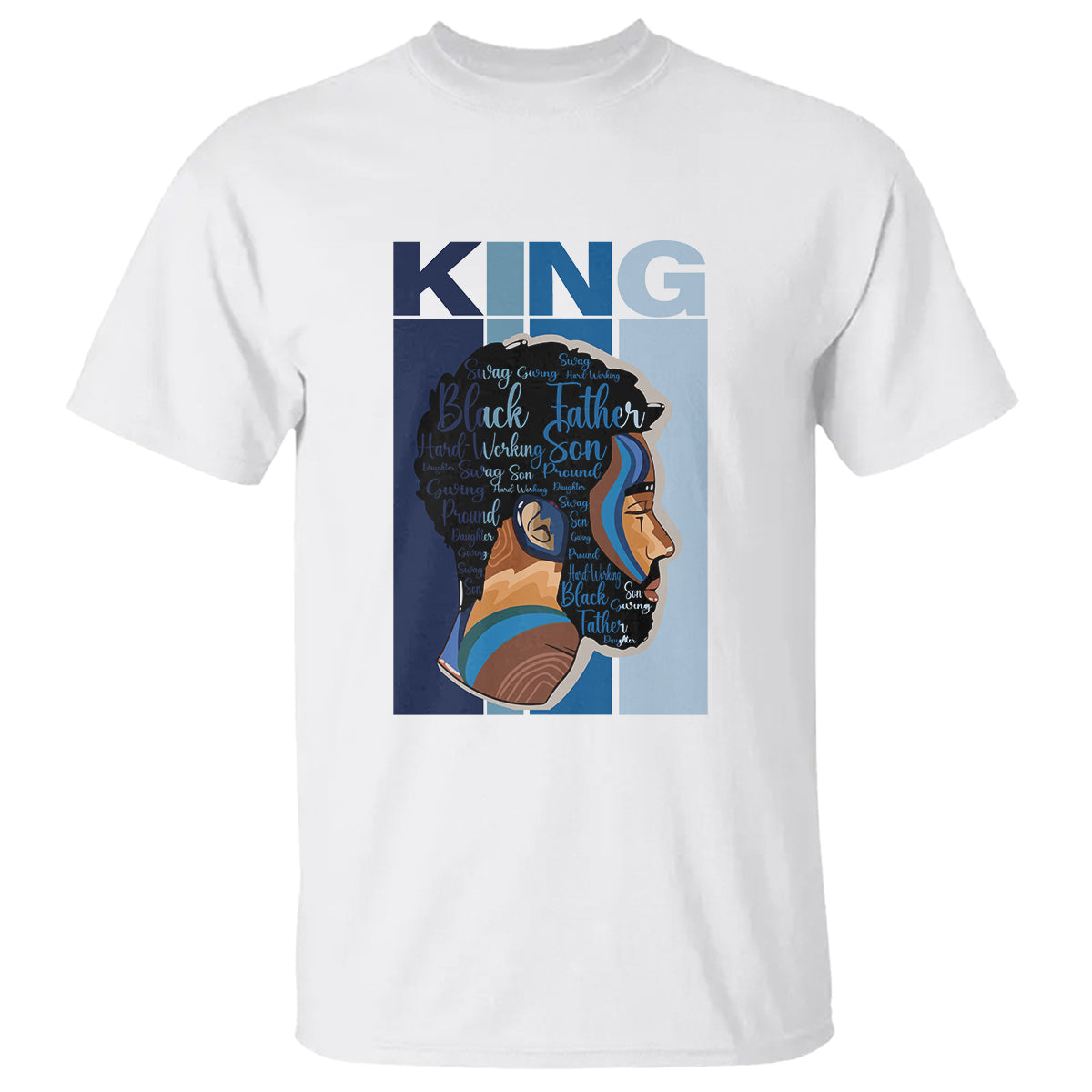 black-history-king-father-melanin-african-american-dad-t-shirt