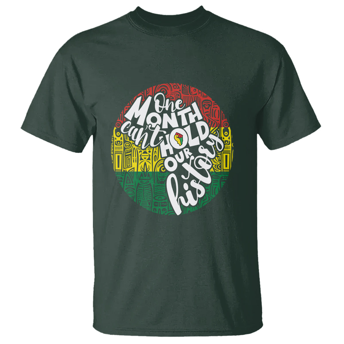 one-month-cant-hold-our-history-african-american-t-shirt