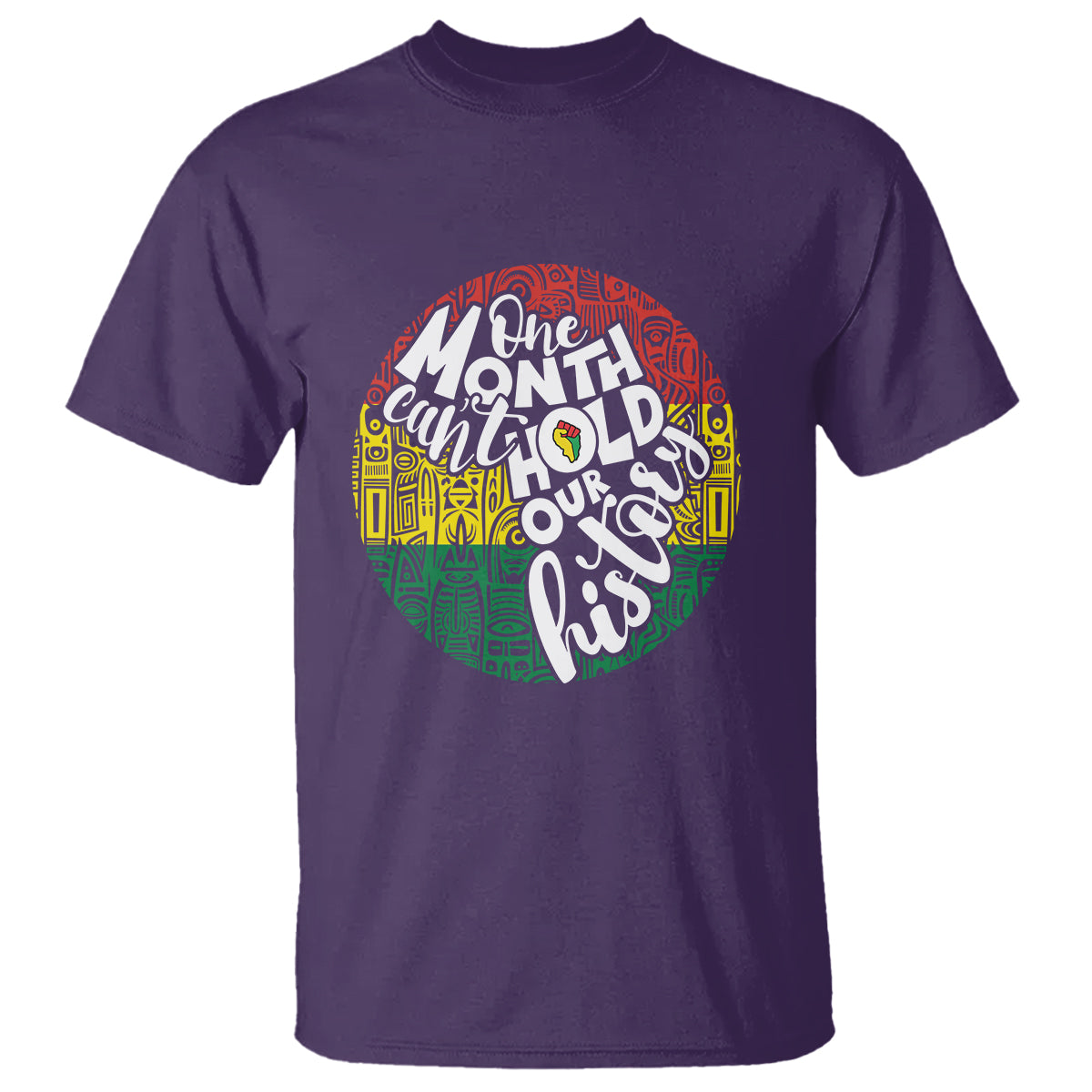 one-month-cant-hold-our-history-african-american-t-shirt