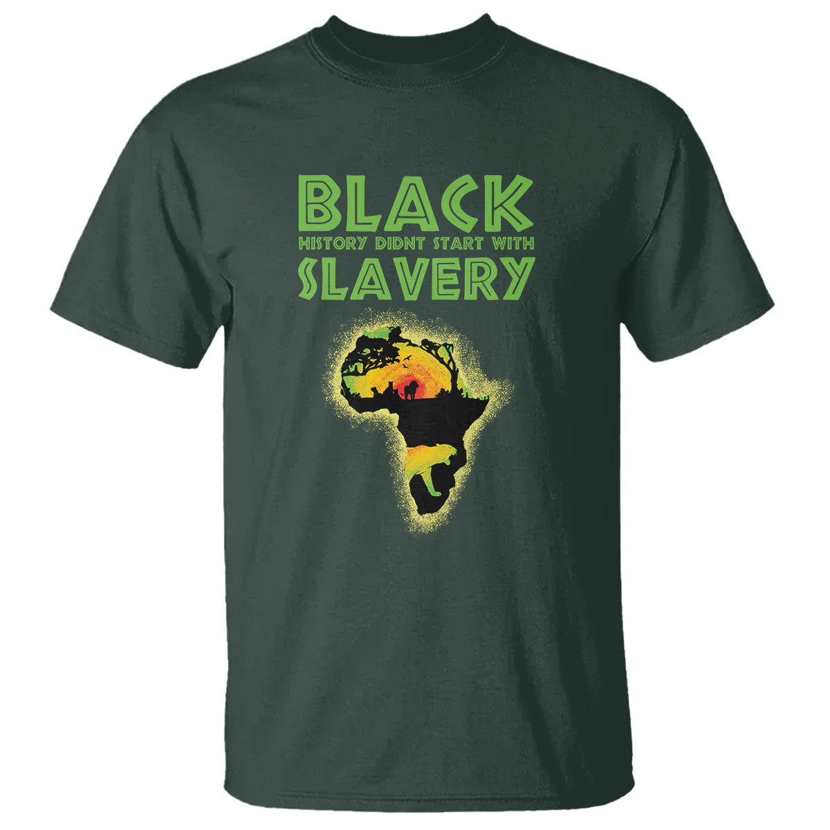 black-history-didnt-start-with-slavery-t-shirt