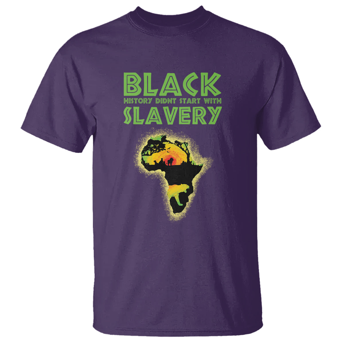 black-history-didnt-start-with-slavery-t-shirt