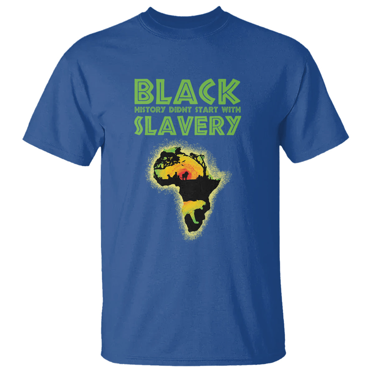 black-history-didnt-start-with-slavery-t-shirt