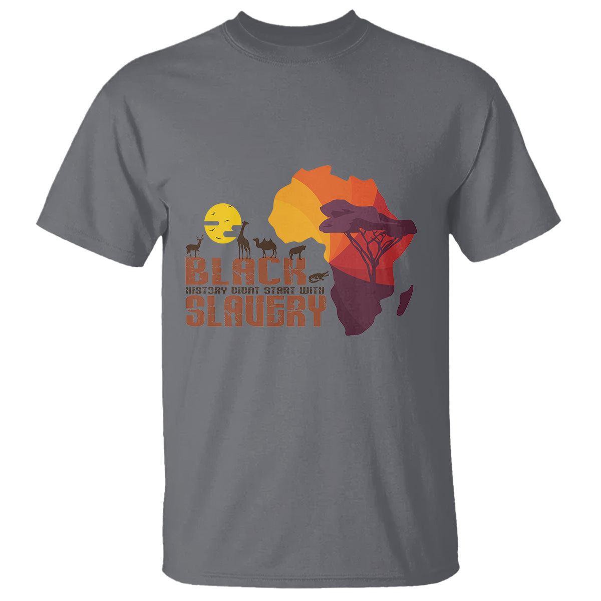 black-history-didnt-start-with-slavery-t-shirt-1
