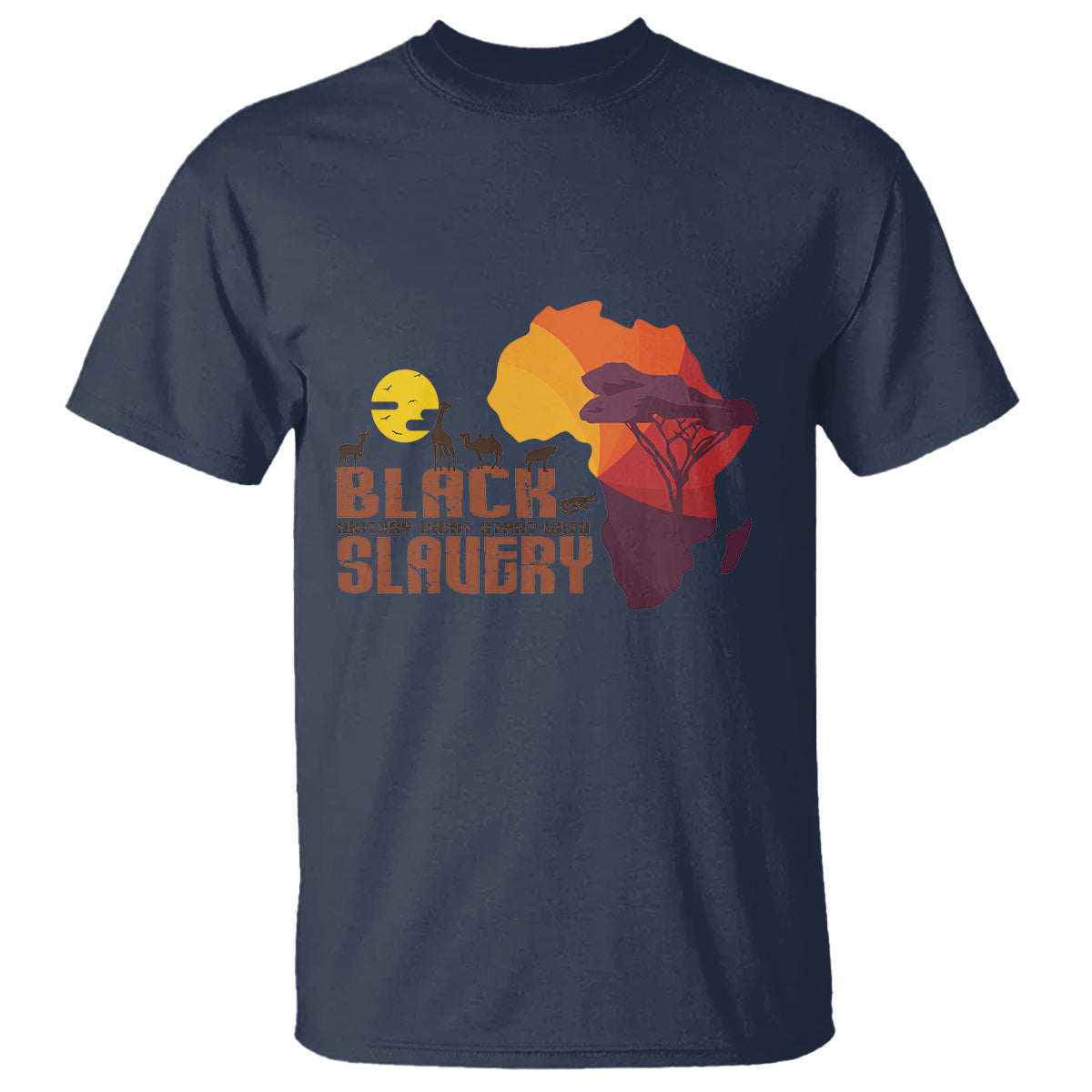 black-history-didnt-start-with-slavery-t-shirt-1