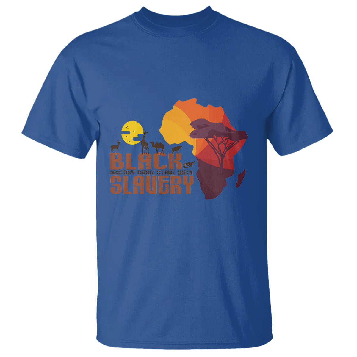 black-history-didnt-start-with-slavery-t-shirt-1