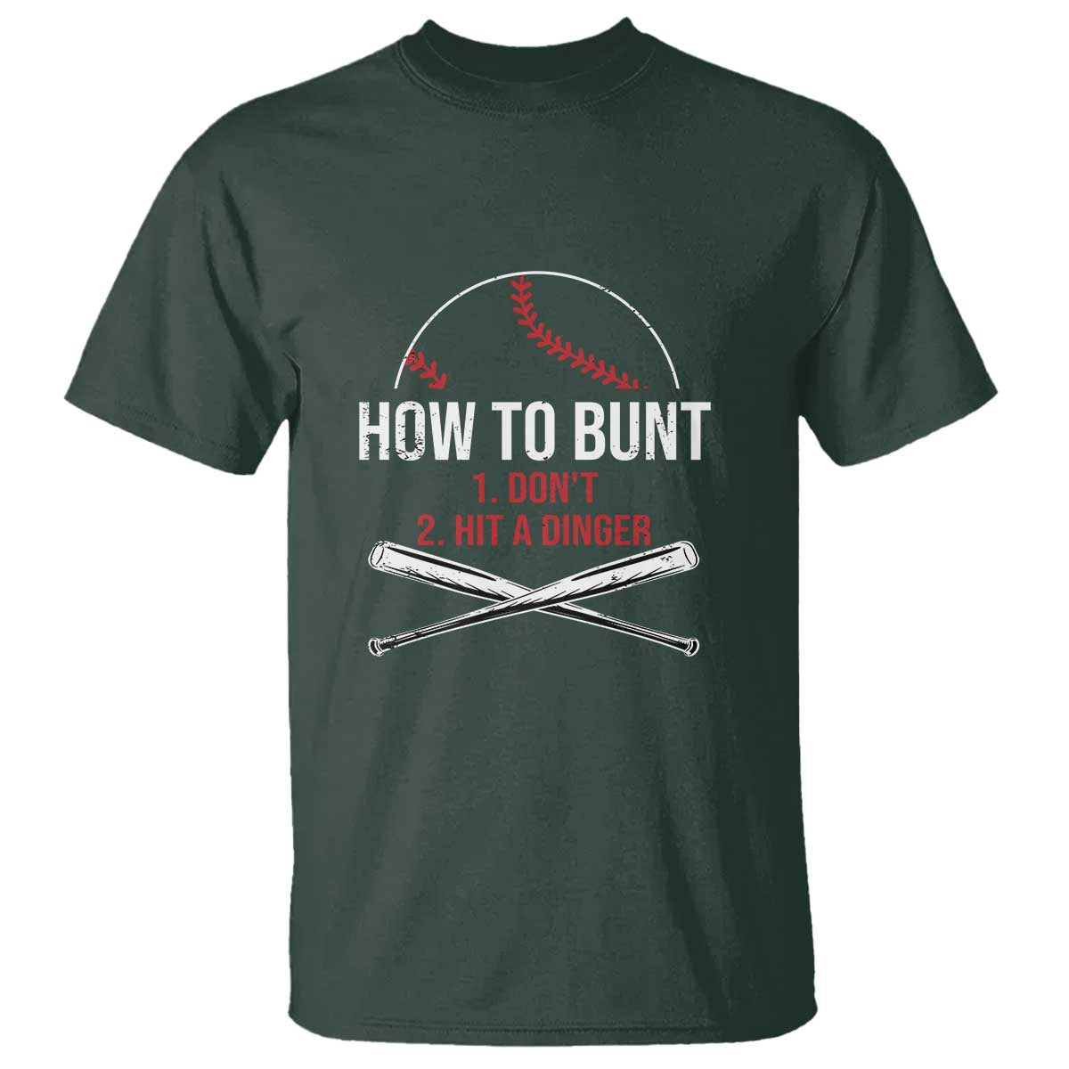 funny-baseball-t-shirt-how-to-bunt-dont-hit-a-dinger