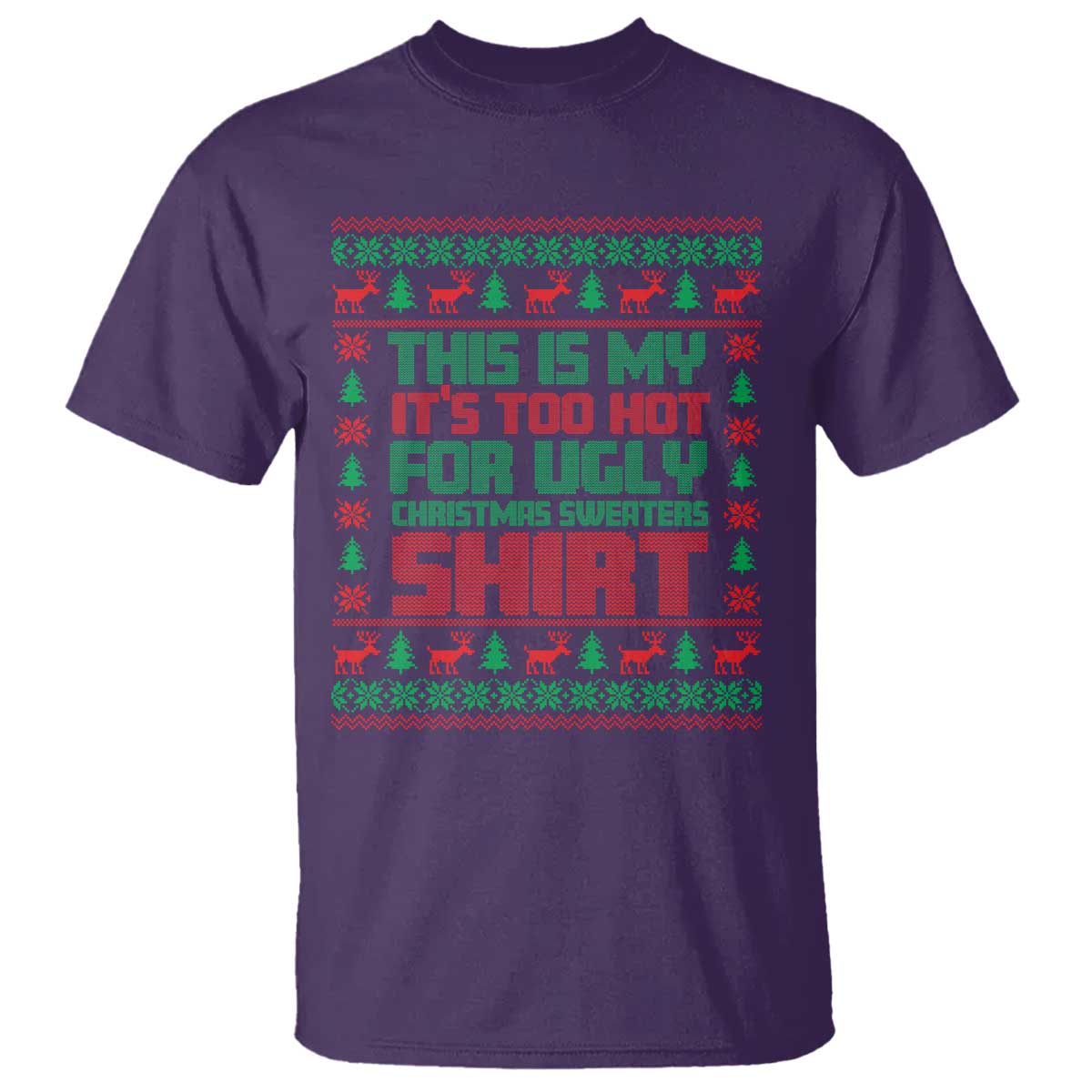 funny-christmas-t-shirt-too-hot-for-ugly-sweaters