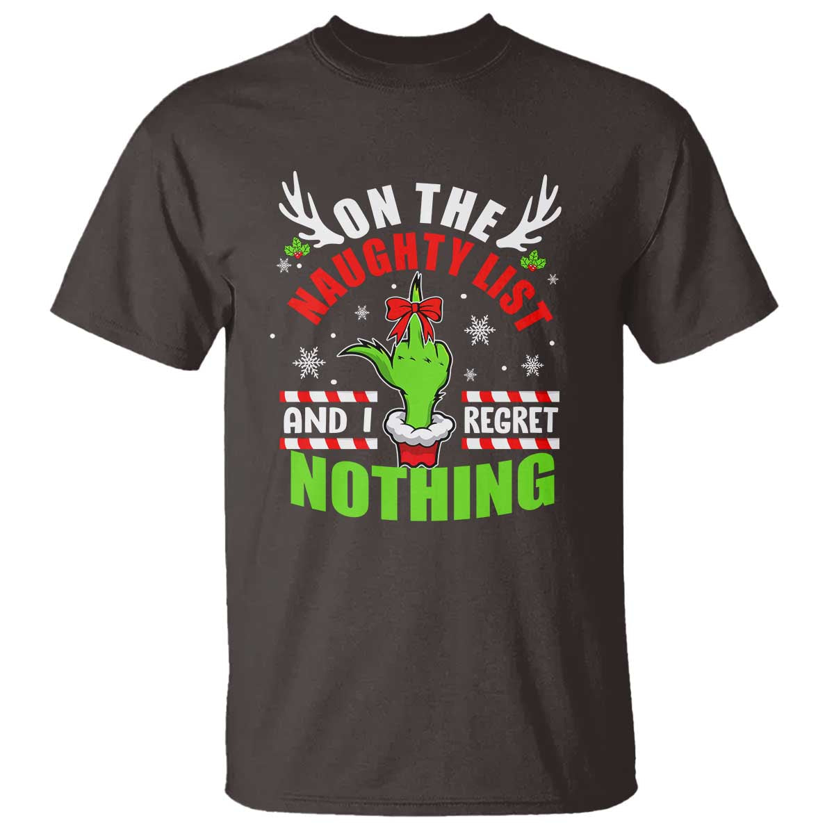 funny-christmas-t-shirt-on-the-list-of-naughty-and-i-regret-nothing