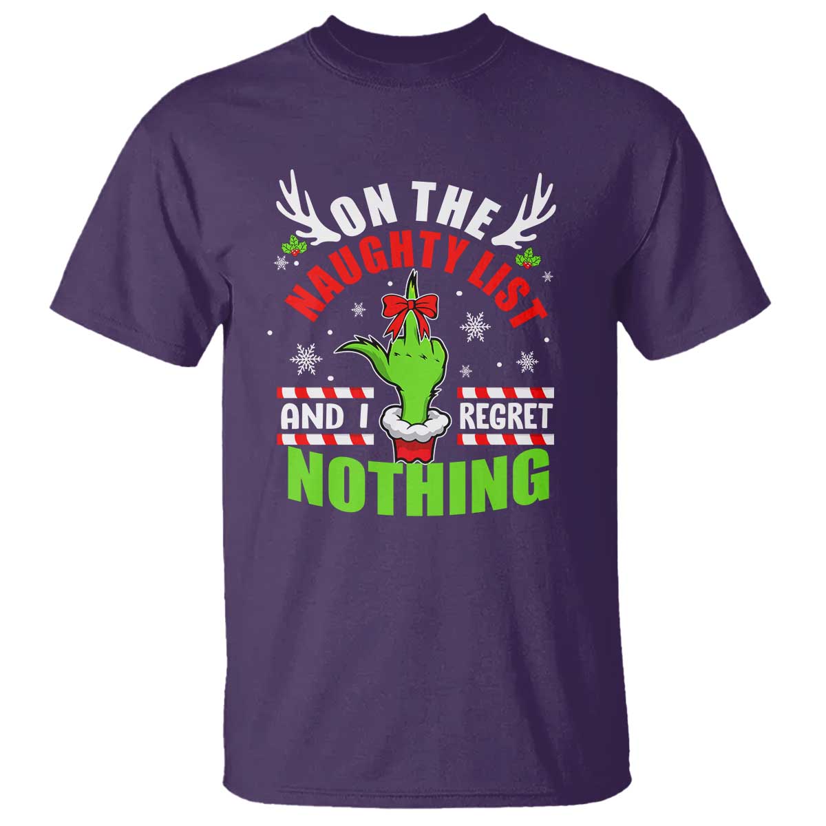 funny-christmas-t-shirt-on-the-list-of-naughty-and-i-regret-nothing