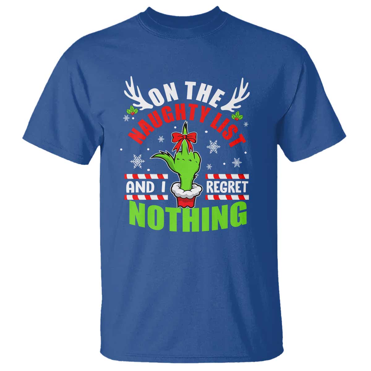 funny-christmas-t-shirt-on-the-list-of-naughty-and-i-regret-nothing