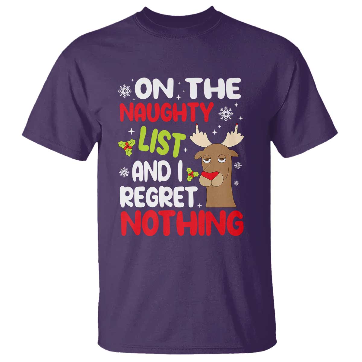 funny-christmas-t-shirt-on-the-list-of-naughty-and-i-regret-nothing-reindeer