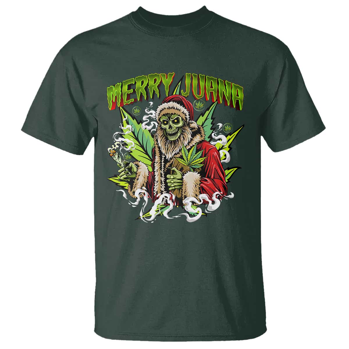 funny-weed-christmas-t-shirt-merry-juana-santa-skeleton-420