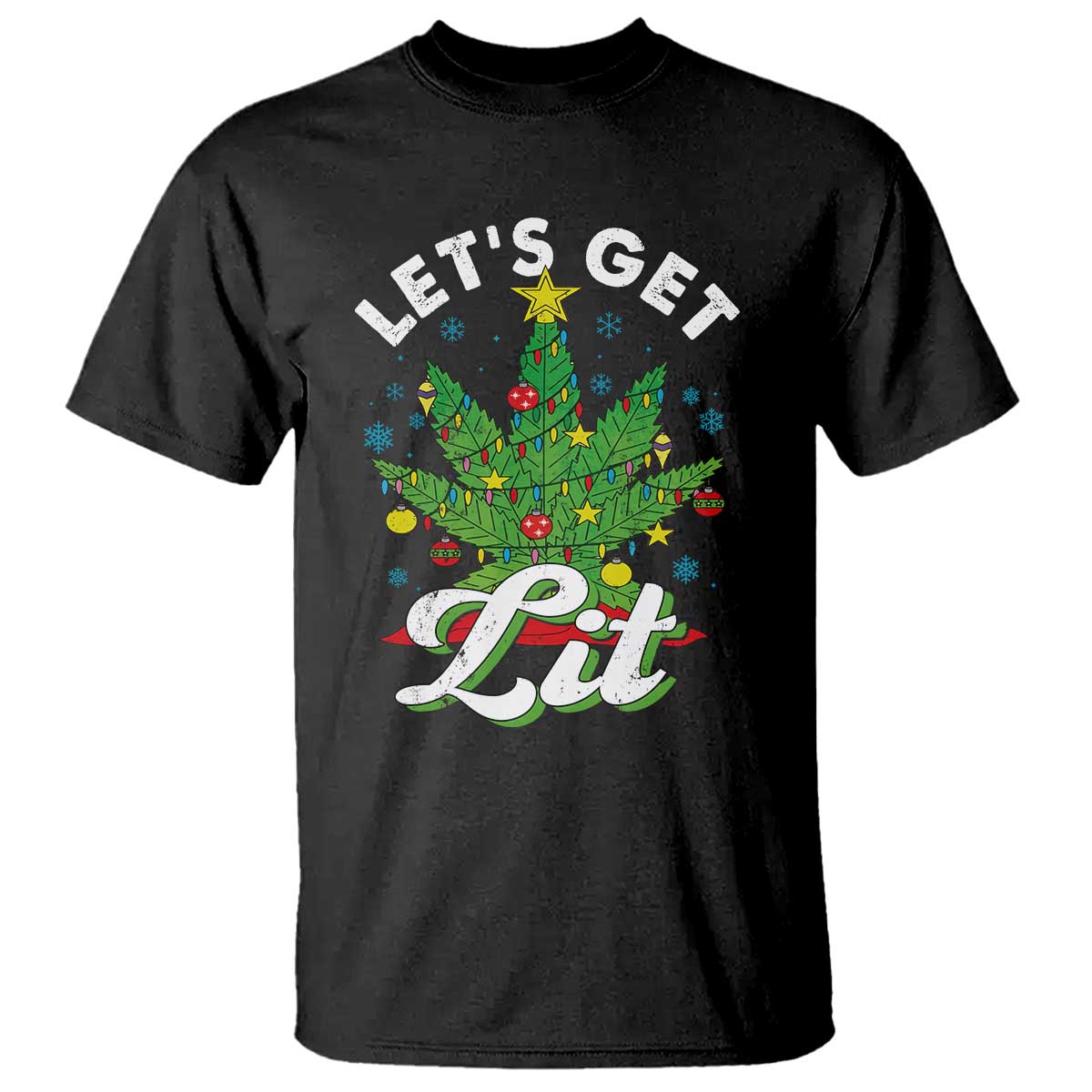 funny-weed-christmas-t-shirt-lets-get-lit-christmas-tree-cannabis
